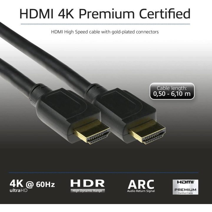 ACT AK3943 cabo HDMI 1,5 m HDMI tipo A (Estándar) Preto