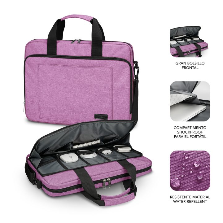 Subblim Maleta para Computador Air Padding Laptop bag 15,6" Rosa…