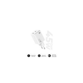 Carregador GaN 45W USB-C+c Subblim (SUBCHG-6G4520)