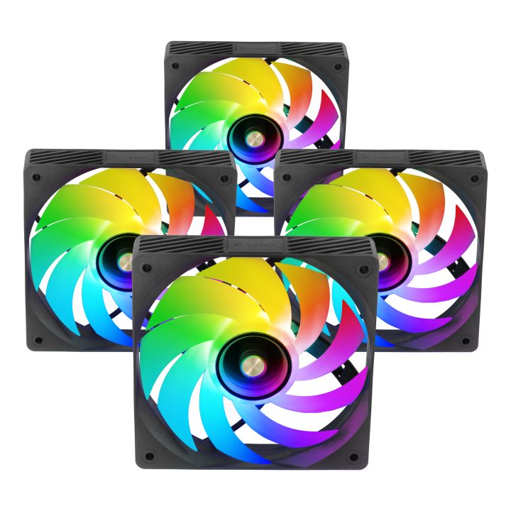 Mars Gaming MFSI4KIT PC Cooling System Computer Case Fan 12 cm Black