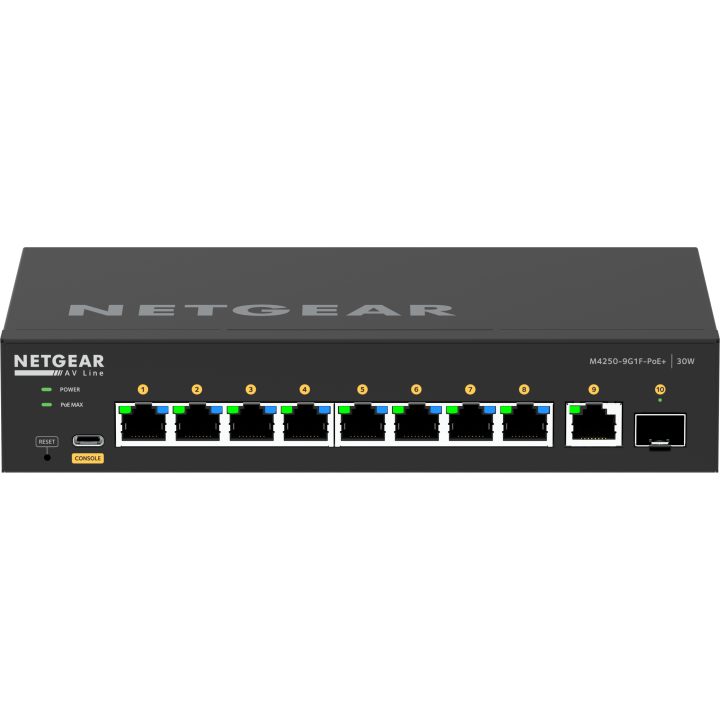 NETGEAR GSM4210PD Managed L2/L3 Gigabit Ethernet (10/100/1000) Power…