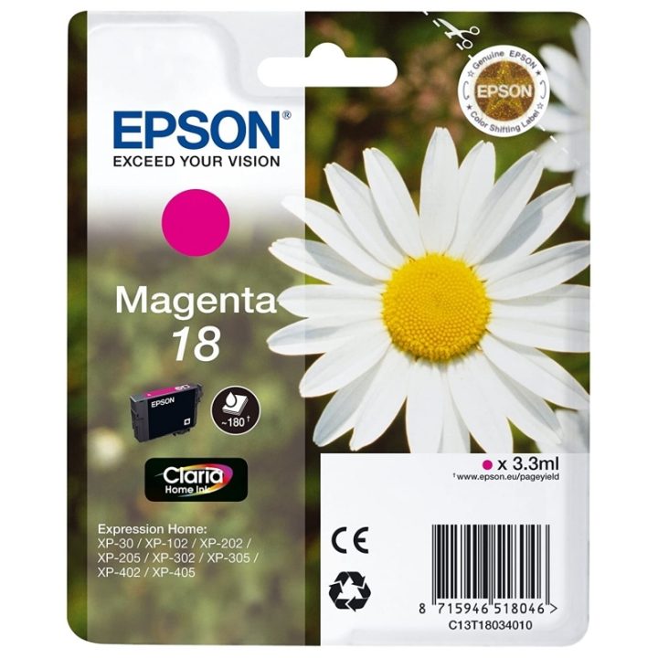 Tinta magenta Epson Daisy 18 Claria Home Margarita