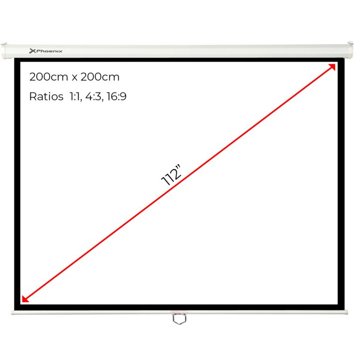 Phoenix technologies Phoenix - Manual Foldable Projection Screen 112…