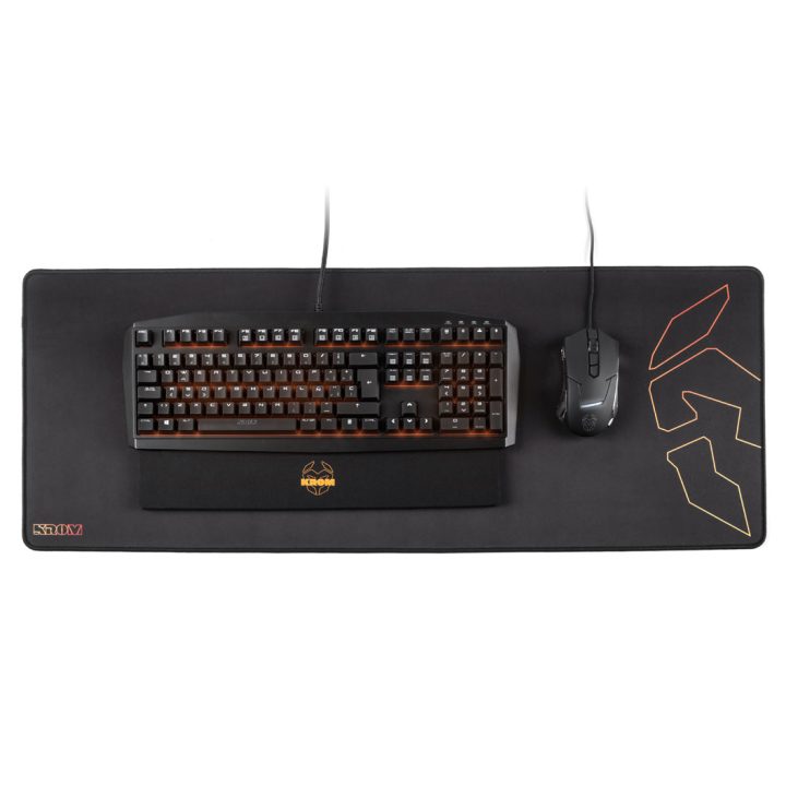 Alfombrilha Krom knout XL extended gaming para rato e teclado 850 x…