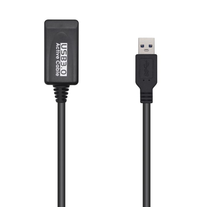 AISENS Cabo USB 3.0 Extensor com Amplificador, Tipo A/M-A/H, Preto…