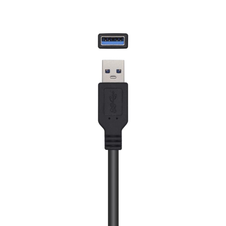 AISENS USB 3.0 Extension Cable with Amplifier, Type A/M-A/H, Black…