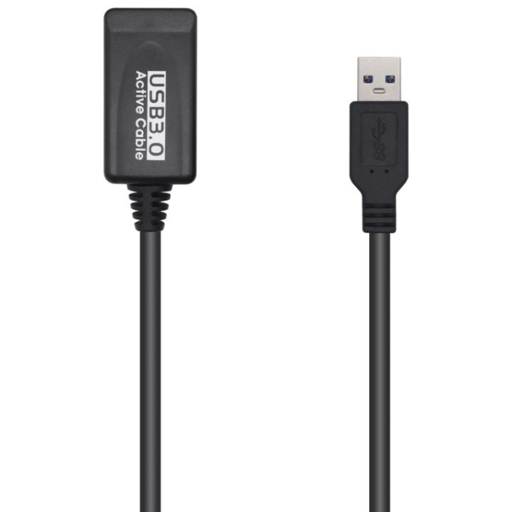 AISENS Cable USB 3.0 Prolongador Con Amplificador, Tipo A/M-A/H…