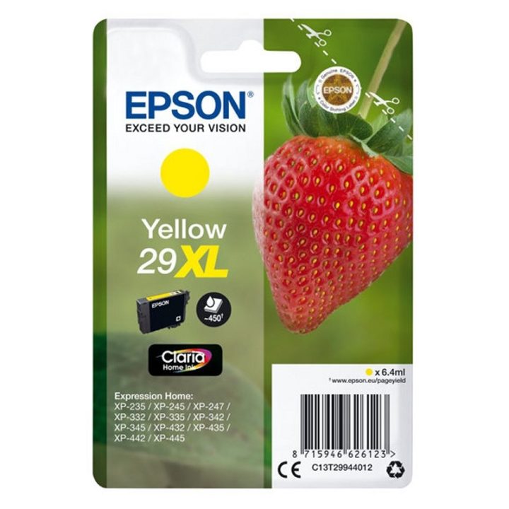 Epson Strawberry Singlepack Yellow 29XL Claria Home Ink