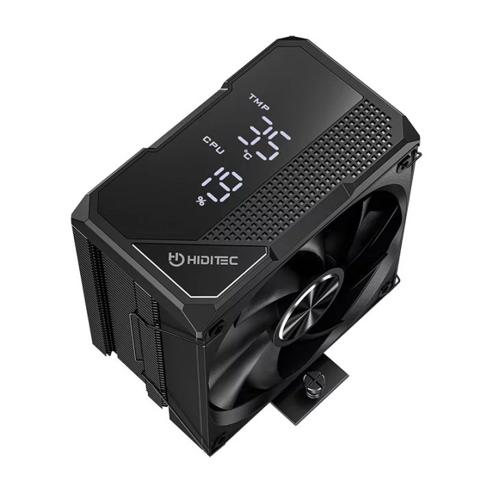 Hiditec DC20 PRO CPU Air Cooler 12 cm Black 1 piece(s)