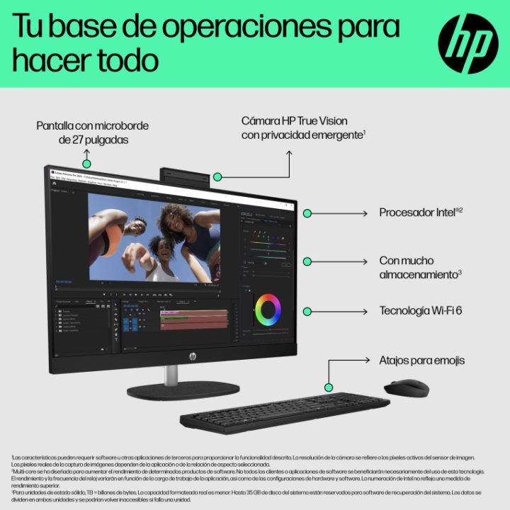 HP All-in-One 27-cr0089ns Intel® Core™ i5 i5-1335U 27" 1920 x 1080…