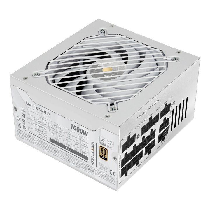 Mars Gaming MPB1000SIMW unidad de fuente de alimentación 1000 W…