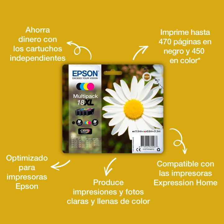 Epson Daisy Yellow Ink 18 Claria Home Daisy