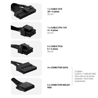 CoolBox FONTE DE ALIMENTAÇÃO ATX POWERLINE III 650W 85%EFI