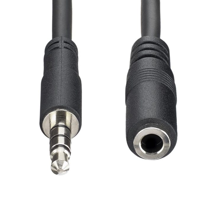 StarTech.com 1m Headset Extension Cable Mini-Jack 3.5mm 4-Pole Male…