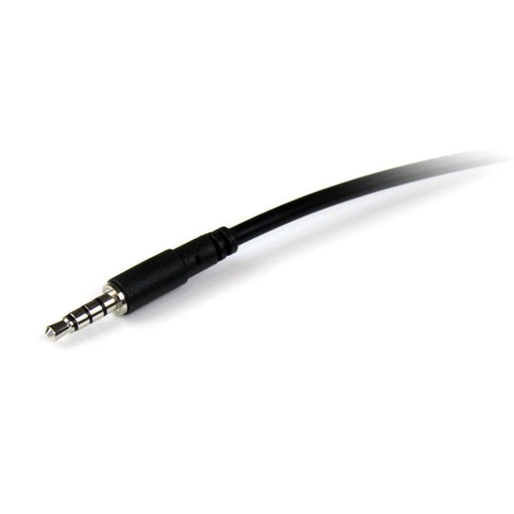 StarTech.com 1m Headset Extension Cable Mini-Jack 3.5mm 4-Pole Male…