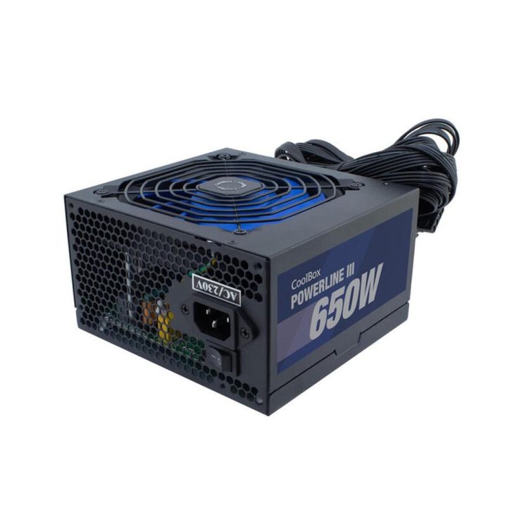 CoolBox FONTE DE ALIMENTAÇÃO ATX POWERLINE III 650W 85%EFI