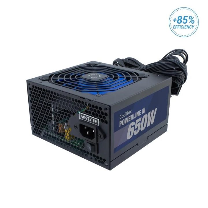 CoolBox ATX POWER SUPPLY POWERLINE III 650W 85%EFI