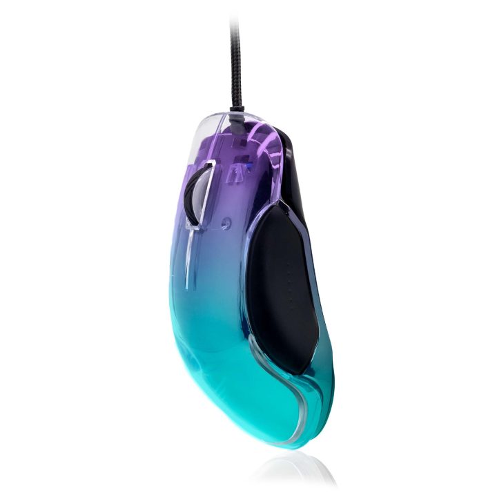 Rato gaming Phoenix Banshee transparente RGB 10000 DPI com cabo…