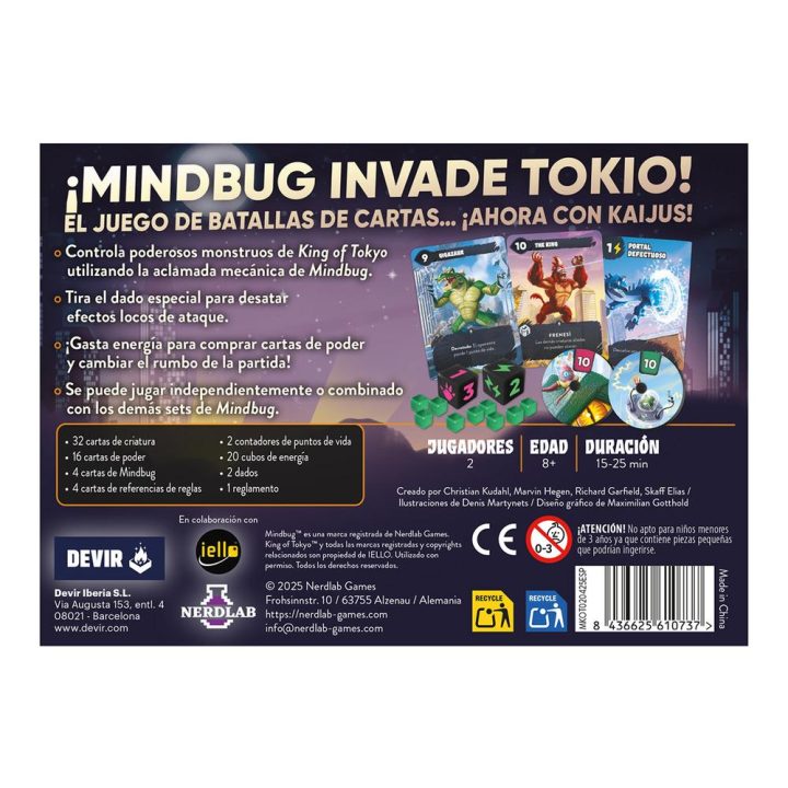 Devir Board Game Mindbug King of Tokyo (BGMBKOTSP)