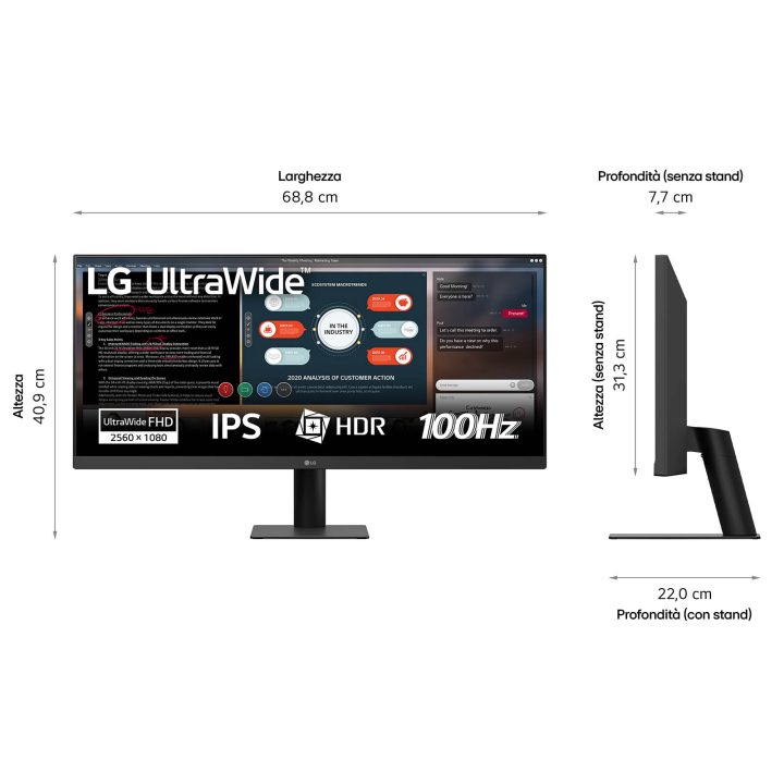 LG 29U511A-B 29" UW-FHD 100 Hz IPS