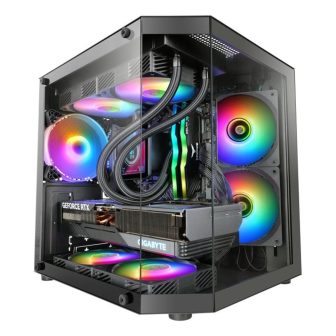 Mars Gaming MC-3TLITE Mini Tower Negro