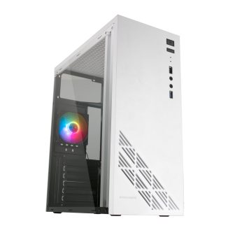 Mars Gaming MC100W - Caixa Gaming ATX, ventoinha 90mm FRGB…