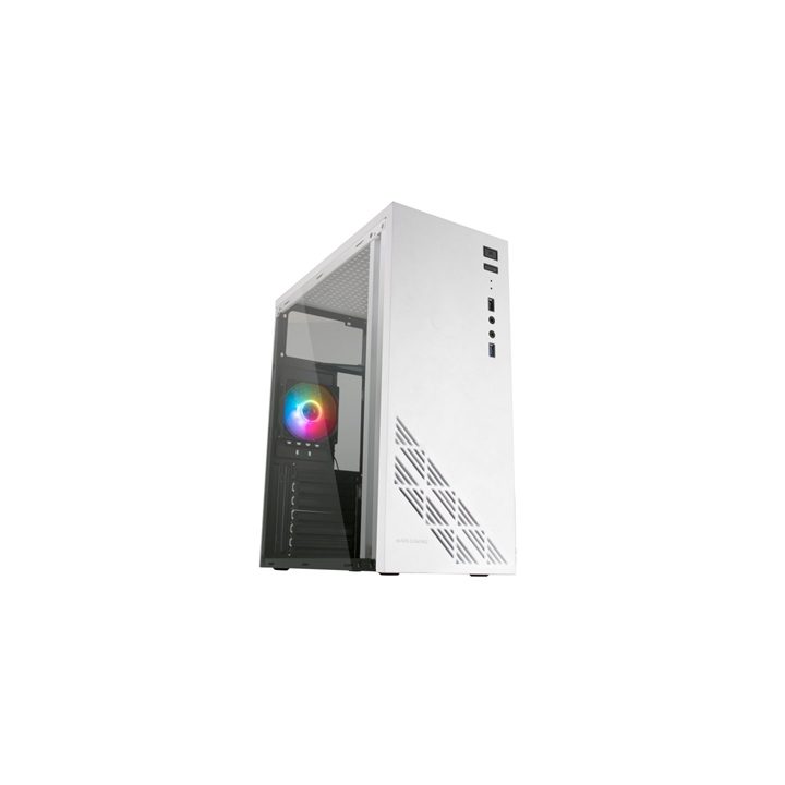 Mars Gaming MC100W - ATX Gaming Case, 90mm FRGB Fan, CONVECT-COOL…