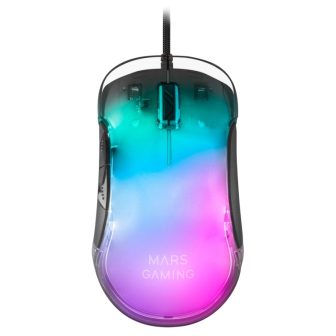 Mars Gaming MMGLOW Ratón, Negro, One size