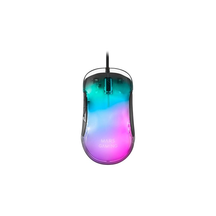 Mars Gaming MMGLOW Rato, Preto, One size
