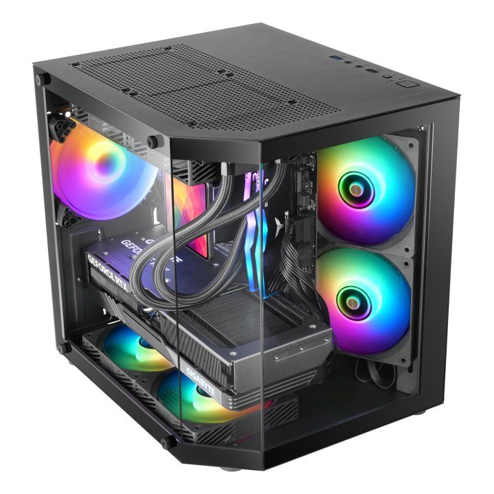 Mars Gaming MC-3TLITE Mini Tower Black