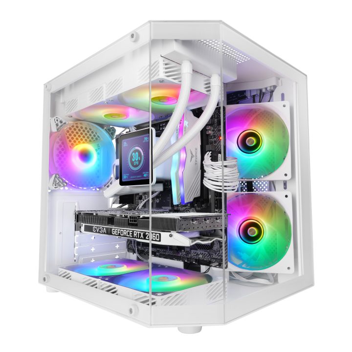 Mars Gaming MC-3TLITEW Mini Tower Branco