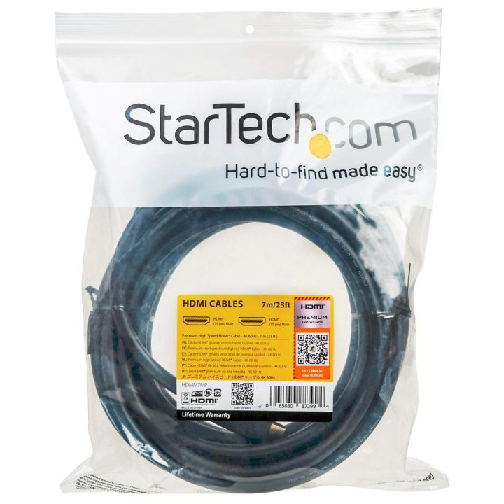 StarTech.com 50cm Premium Certified HDMI 2.0 Cable with Ethernet -…