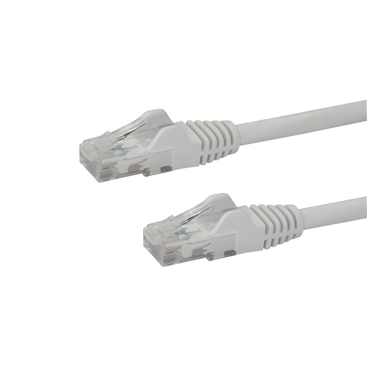 StarTech.com 0.5m White Cat6 UTP Ethernet Gigabit RJ45 Snagless…