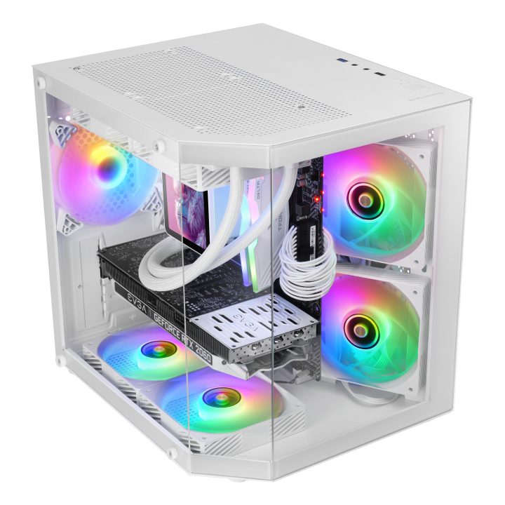 Mars Gaming MC-3TLITEW Mini Tower White