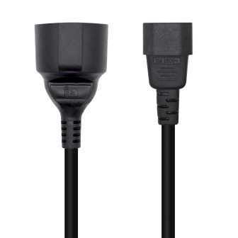 AISENS Cabo de Alimentação 16A, C14/M para CEE7/H, 25cm