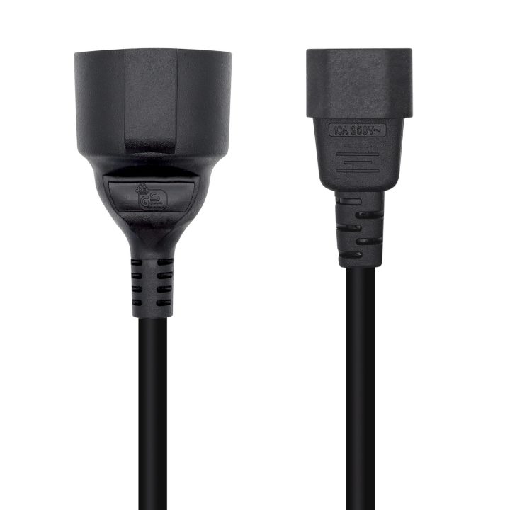 AISENS Cabo de Alimentação 16A, C14/M para CEE7/H, 25cm