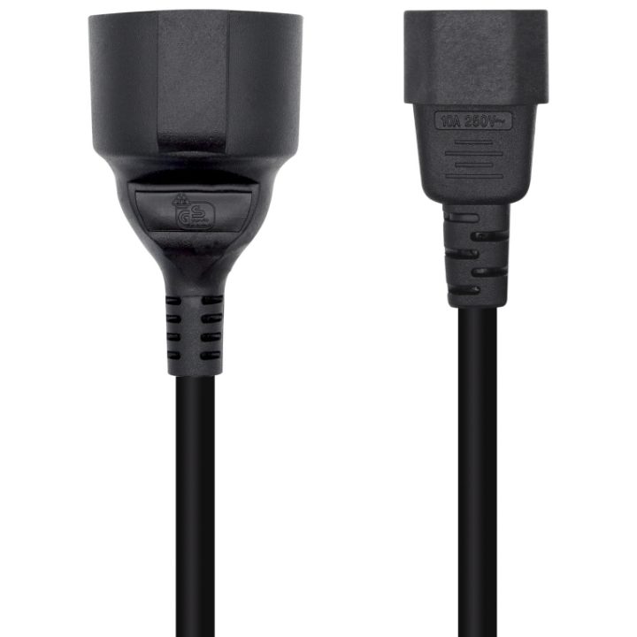 AISENS Cabo de Alimentação 16A, C14/M para CEE7/H, 25cm
