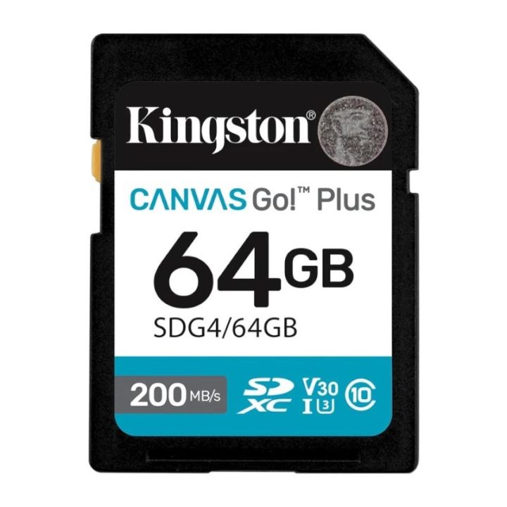 Kingston Technology Canvas Go! Plus 64GB SDXC Canvas Go Plus Gen4…