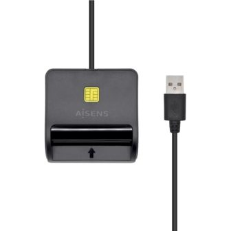AISENS Smart Card Reader DNI, Black