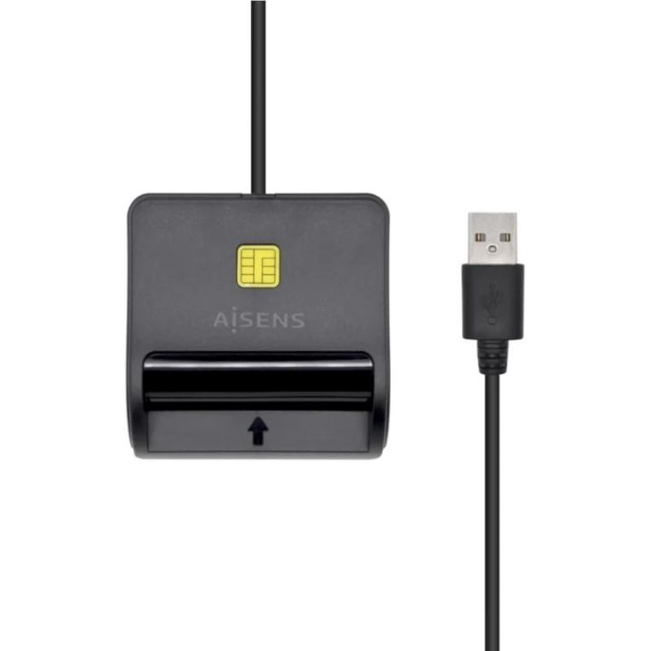 AISENS Smart Card Reader DNI, Black