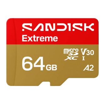 Sandisk microSDXC Extreme 64Gb uSD 170/80MBs +Adap…