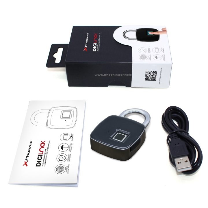 Phoenix Technologies Fingerprint Padlock phoenix - Up to 10 Users -…