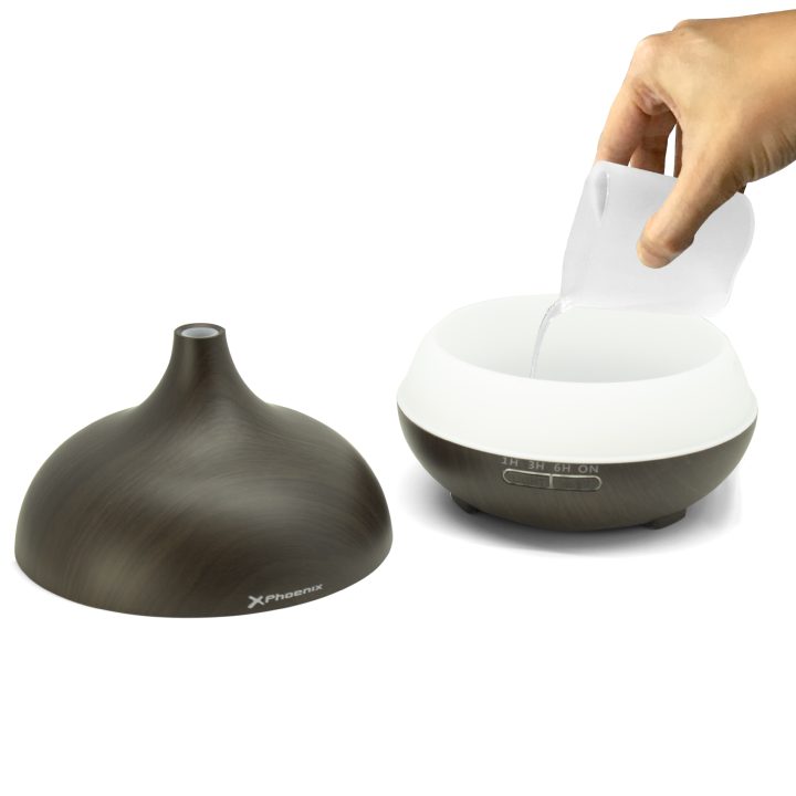 Humidificador Phoenix ZENO2 400 ml castanho escuro com controlo remoto