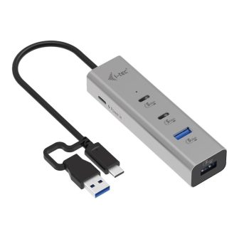 i-tec Metal Universal Charging HUB 2xUSB-C + 2x USB-A Port + Power…