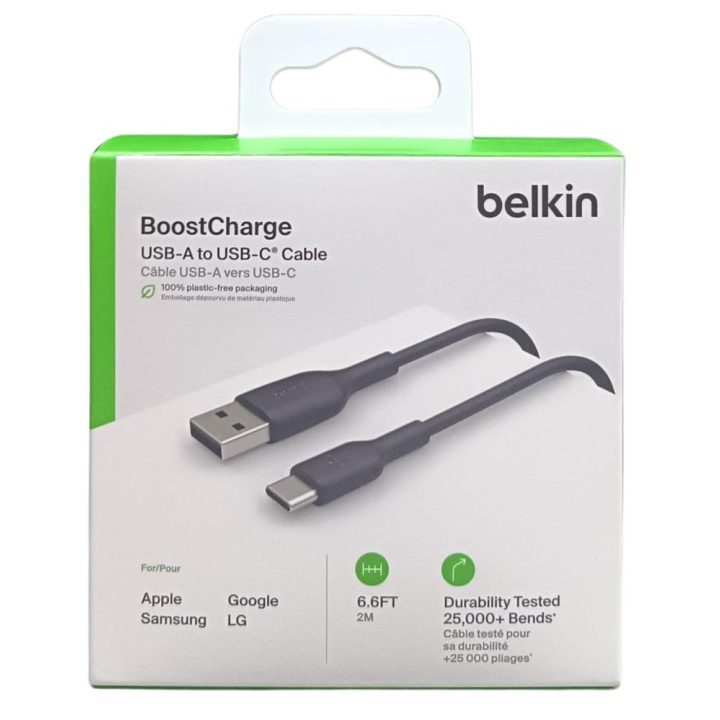Cable USB-C a USB tipo a Belkin 2m-macho-macho-blanco (CAB001BT2MWH)