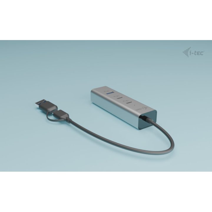 i-tec Metal Universal Charging HUB 2xUSB-C + 2x USB-A Port + Power…
