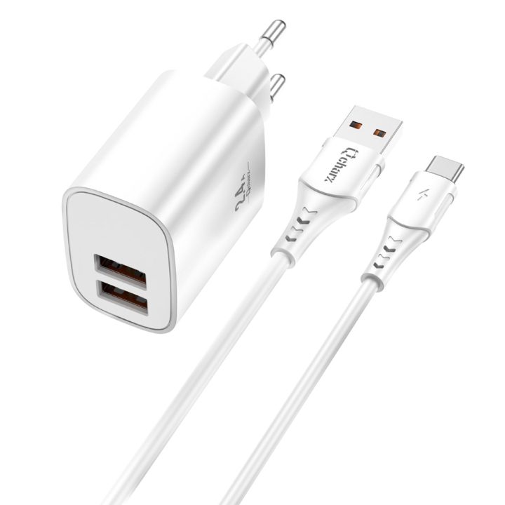Qcharx international Kit carregador qcharx apolo 24A 12W + cabo USB a…