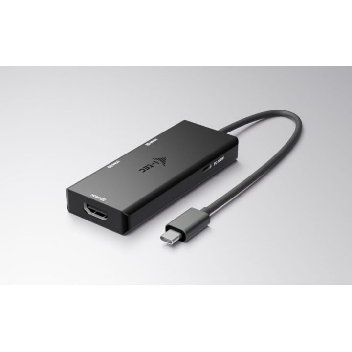 i-tec USB-C Triple 4K HDMI Video Adapter, Power Delivery 100W