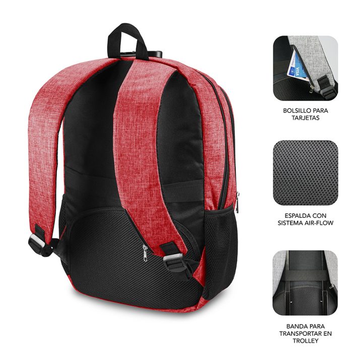 Subblim Urban Lock Backpack for 16-inch Laptop Red (SUB-BP-1UL0002)