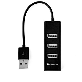 Phoenix technologies Hub USB portátil phoenix 4 portas USB 2.0 cabo…